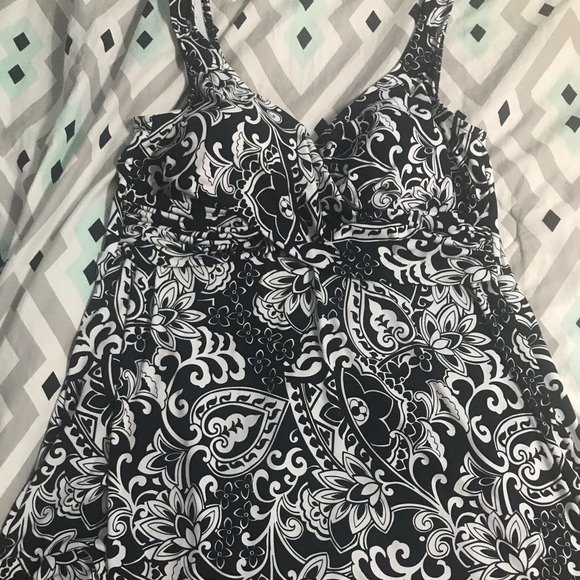 Catalina Other - CATALINA black and white paisley swim dress